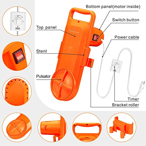 KOFOHON Orange Portable Mini Washing Machine 6.5Lbs Compact Semi-Auto for Home & Travel
