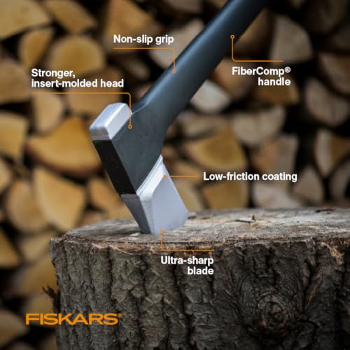 Fiskars X27 Super Splitting Axe 36" for Tall Users - Heavy-Duty Firewood Tool