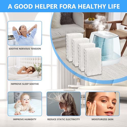 4 Pack WF813 Humidifier Filters for Equate EQ-2119-UL, WF813/ECW813