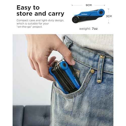 14PCS Folding Allen Wrenches Sets(Metric and SAE), Metric Allen Key Set 2mm- 6mm, SAE Hex Key Set 5/64¡±- 1/4", Folding Hex Keys for Home Repair and Bikes£¨EDC£©