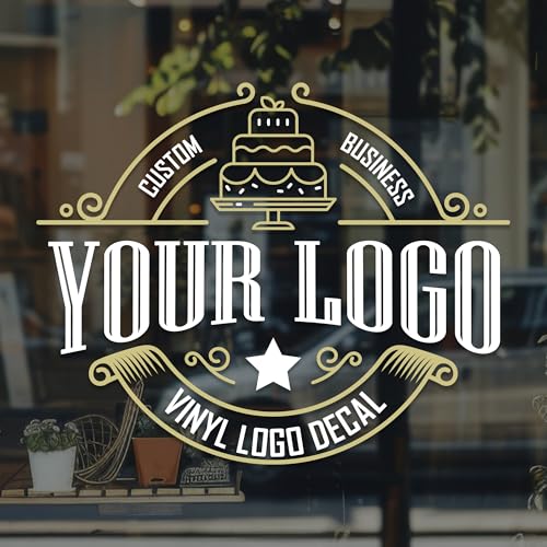Custom Business Logo Decal with Variations - Wall, Window & Office Use