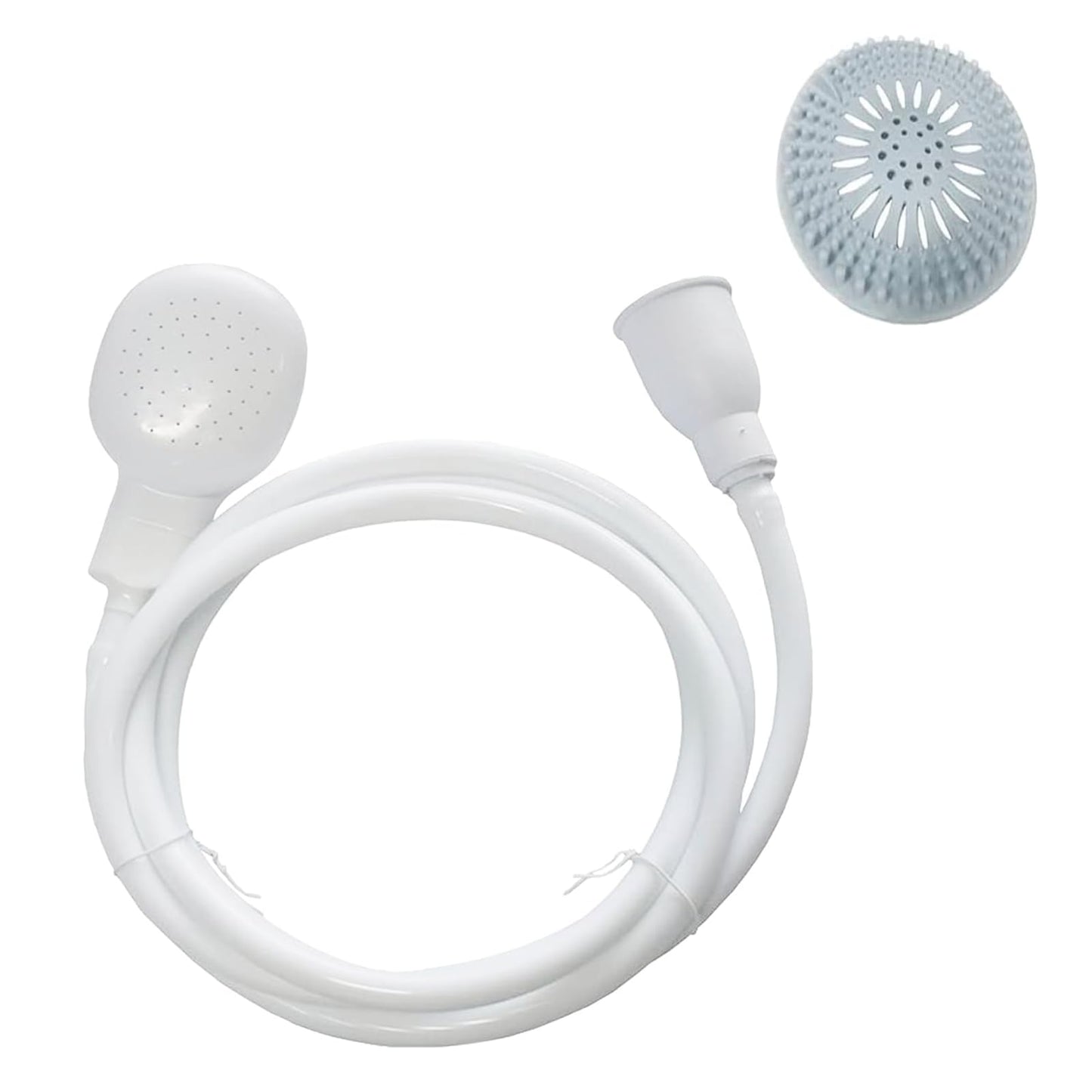 2m/6.56Ft Sink Hose Sprayer,Shampoo Sprayer Handheld Hose Shower Head Spray Hose with Hair Catcher Drain Strainers for Bathing Baby,Pets Shower,Washing Hair,Rinsing Vegetables,Utility Sink