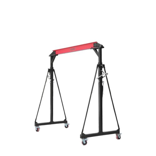 Adjustable Gantry Crane, 2200LBS Capacity Shop Lift Hoist Rated, Portable Design with 360°Locking Wheels,Gantry Crane Adjustable Height from 96.5" to 143.7" fit for Workshop,Garage