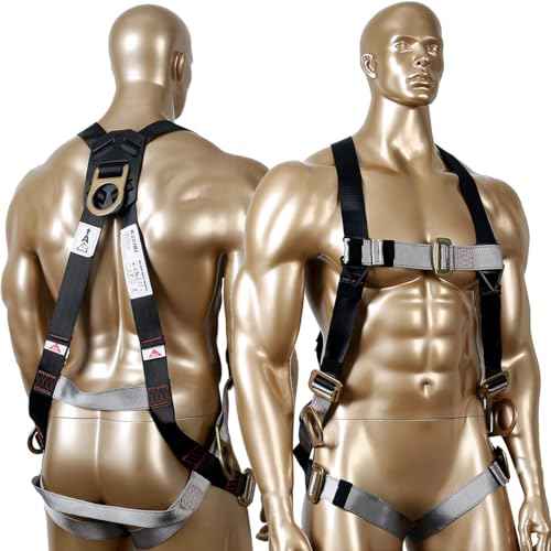 KSEIBI 421026 Fall Protection Safety Harness Kit W 3 D-Rings for Lanyard DELUXE Safety Protection Arrest and Carry Bag