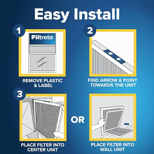 Filtrete 16x25x1 MERV 5 Air Filter 6-Pack for Furnace & AC - Pleated Dust Defense