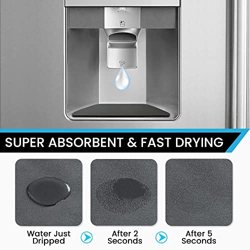 Simplation Rectangular Refrigerator Drip Catcher Pad - Water Tray Absorbent