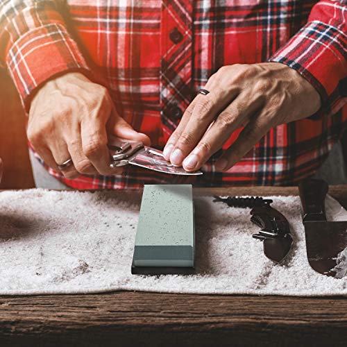KEENBEST 400/1000 Grit Whetstone Sharpening Stone Set for Knives & Tools