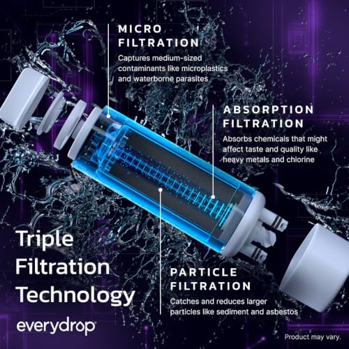 EveryDrop Whirlpool Ice & Water Refrigerator Filter 1 - Purple, EDR1RXD1