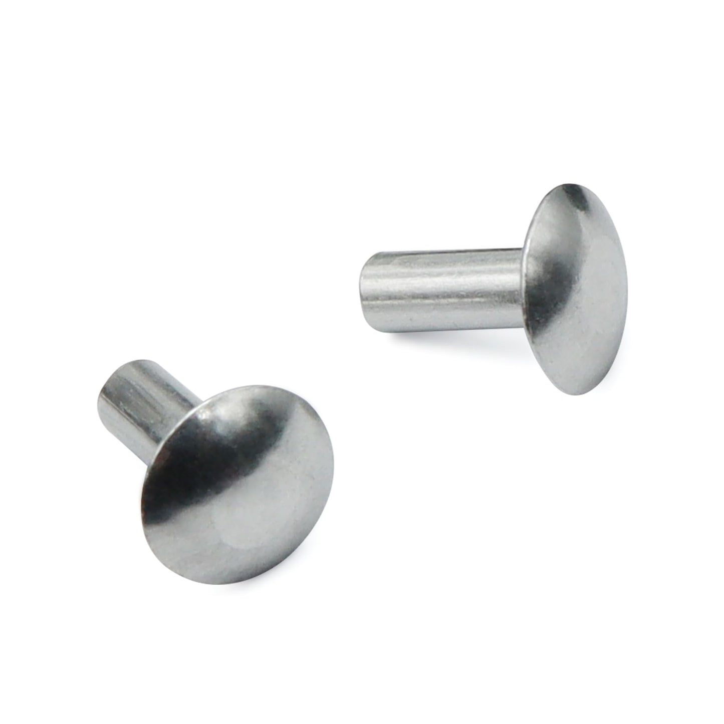 3/16" Diameter X 1/2" Length Brazier Head Solid Aluminum Rivets, Fix Leaky Solid Rivet 0.19" Diameter 0.5" Length, Aluminum Boat Rivets, Modified Brazier, Round/Dome Head Rivet, 100-Pack