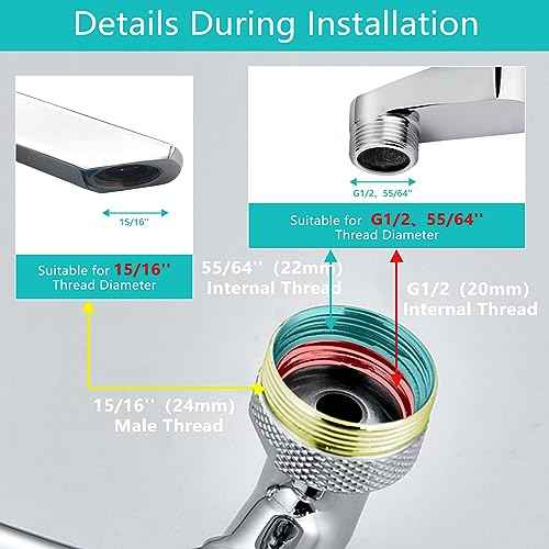 1080¡ÆSwivel Faucet Extender, Sink Water Faucet Aerator Extension in Brass, Swivel Robotic Arm Bathroom Faucet Extender, Kitchen Rotating Extension Filter with 2 Mode Splash