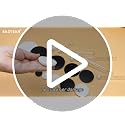 EASYEAH 4-Pack Black Rubber Plugs for 1-3/4 Inch (45mm) Round Holes - Food-Grade Silicone