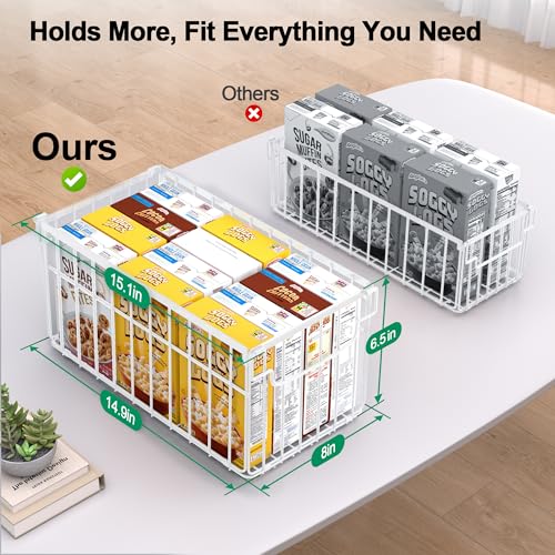 MSERCUOR White 6-Pack Deep Freezer Organizer Bins for 5/7 Cu Ft Chest Freezers