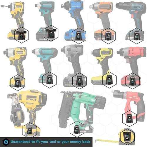 N?hlster Locking Drill Clip ? A Tool Holster Alternative for Cordless Drills and Impact Drivers ? The Security of a Holster. The Simplicity of a Clip. No Holster Required.