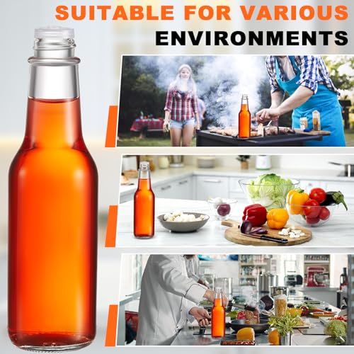 Burbell 100 Pcs Hot Sauce Bottle Dripper Insert Orifice Reducers - 20mm, 5mm Hole