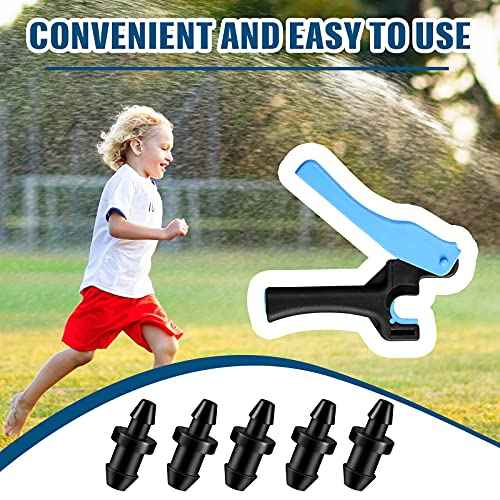 Honoson 51 Pcs Drip Irrigation Hole Punch Tool Set, Drip Irrigation Punch Tool 50 Pcs 1/4 Inch Goof Plugs for Outdoor Garden Lawn Pipe System Hose Tubing(Fresh Style)
