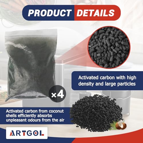 4Pcs 2lb Charcoal Filter Refill for Lomi Electric Composter – Artgol 4-Pack