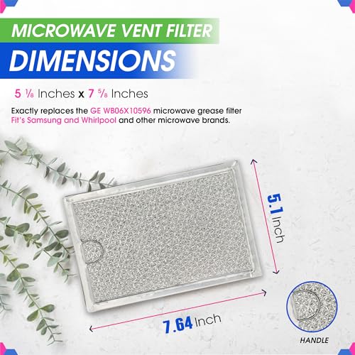 Bagean 7.6 x 5.1 in GE WB06X10309 Microwave Filter Replacement