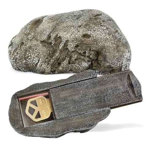 Key Rock - Safe for Outdoor Hide A Key in Plain Sight in a Real Looking Rock/Stone, Holds Standard when not at home or are not able to unlock the door