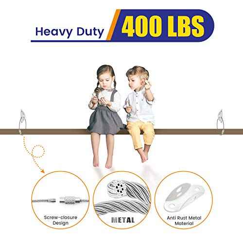 4our Kiddies 10 Pack Furniture Anchors for Baby Proofing, Anti Tip Furniture Wall Anchors, Secure 400 Pounds Cabinet, Bookcase, Dresser to Wall, Earthquake Furniture Straps for Child Safety