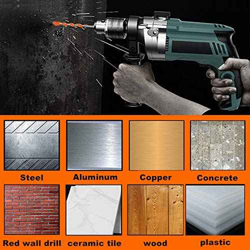 7Pcs Ultimate Drill bits£¬Carbide Drill bit Set, Masonry bit bit with Tungsten Carbide Drill bit, Drilling and Punching Work kit for Ceramic Tile, Concrete, Brick, Glass, Plastic and Wood