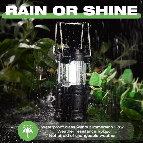 KPKJOO Collapsible LED Camping Lantern - Battery Operated Emergency & Outdoor Light