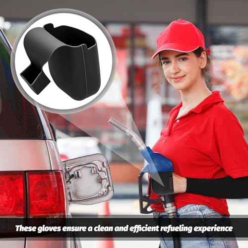Silicone Gas Pump Glove,Gas Glove,For Gasoline Pump,Silicone Gloves,Propane Gloves,Reusable Magnetic,Magnetic Gas For Car For Gas Handles And Keypads, Black