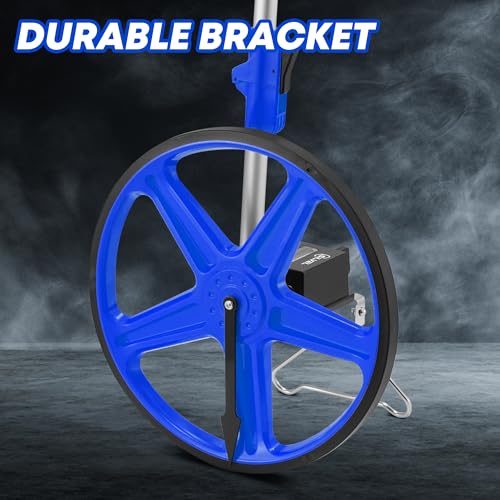 SILVEL 12-Inch Measuring Wheel Blue with 9999 ft Capacity — Foldable, No Batteries
