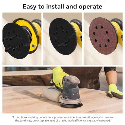Sander Pads, 2 Pack 5" 8 Hole Hook and Loop Orbital Sander Pad Replacement for DWE6420,DWE6421 6421K DWE6423 6423K DCW210B (4 Screw Holes Sanding Part for DWE64233 & N329079)
