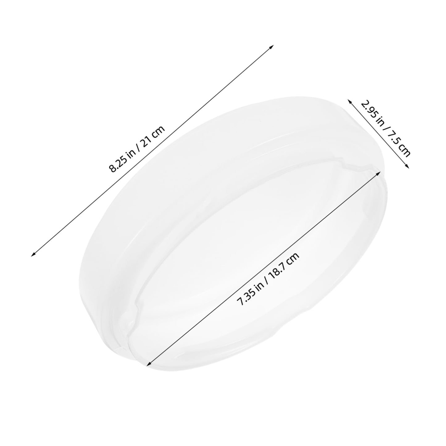 KONTONTY Flush Mount Plastic Lampshade Replacement for Ceiling Light Fixtures Decorative Dome Cover for Kitchen Bathroom Bedroom Elegant Design