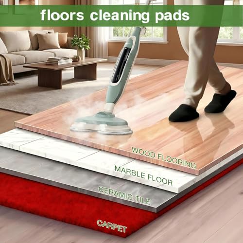 Vickorpen 8 Pack Shark Steam Mop Replacement Pads – Washable Microfiber, Snap-On Fit