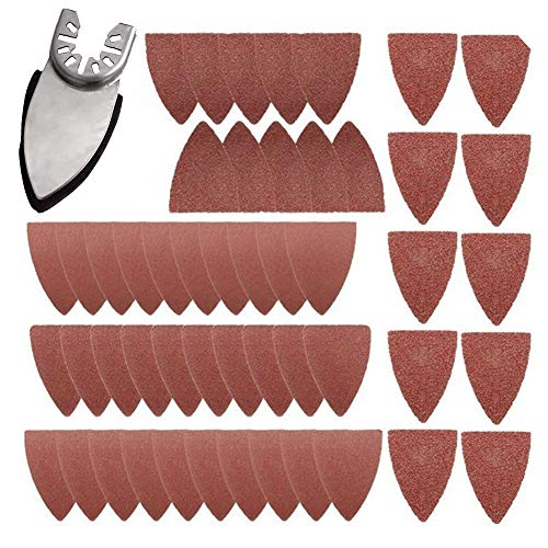 Finger Sanding Sheets Sand Disc Kit, Oscillating Saw Sanding Kit Triangle Sanding Pad, Universal Polishing Finger Sandpaper Set