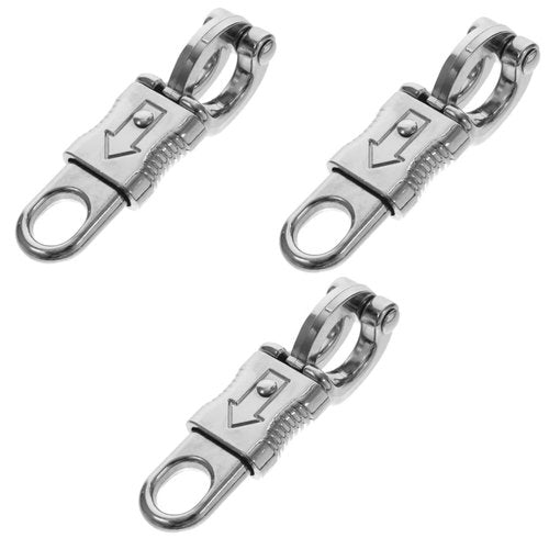 Housoutil 3pcs Snap Swivel Quick Release Shackle 102mm Hook Lock for Horse Riding Accessory