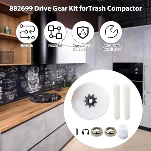 Acupress Trash Compactor Drive Gear Kit for Whirlpool 882699, AP3122987