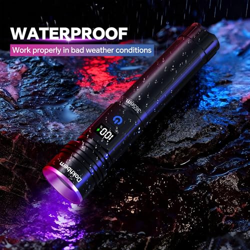 365nm Rechargeable UV Black Light Flashlight for Pet Urine & Stain Detection - 1 Pack