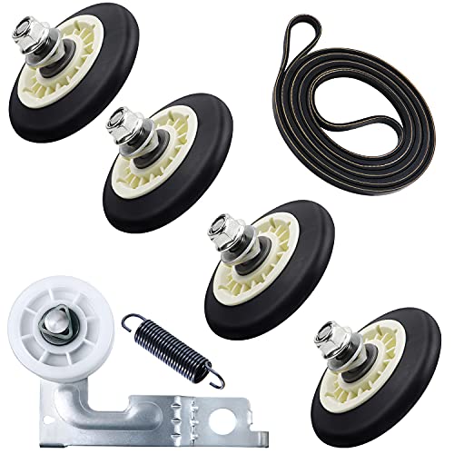 LG/Kenmore Dryer Repair Kit – Includes Drum Roller 4581EL2002C, Belt 4400EL2001A, Idler Pulley 4561EL3002A