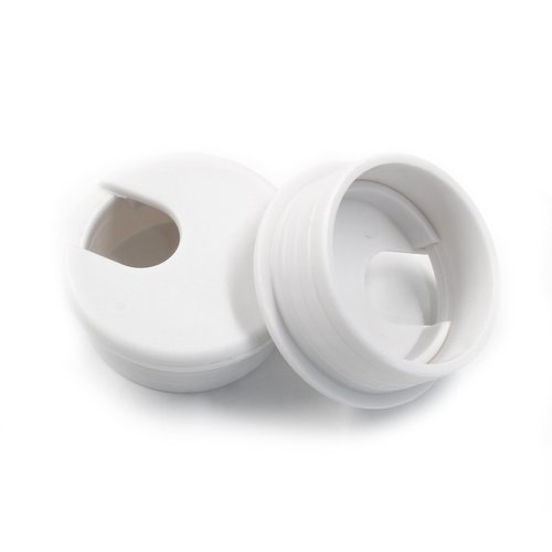 suiwotin 2pcs 1-1/2 Inch Desk Grommet, Plastic Desk Hole Cover, White Cable Hole Cover, Desk Hole Grommet for Wire Cord Organizing Office Computer Desk