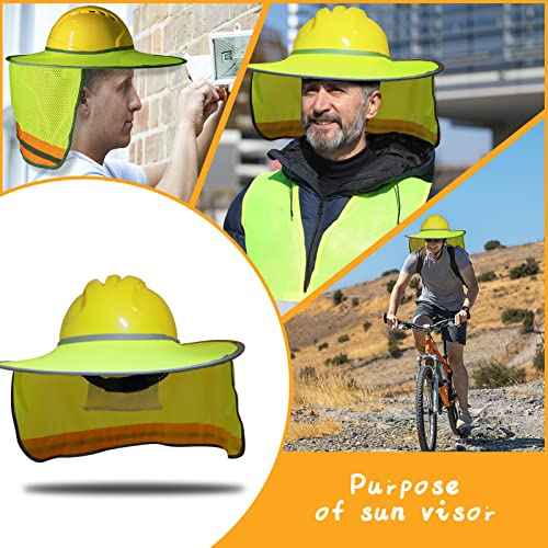 Hard Hat Sun Shade Shield Hardhat Visor - Mesh Neck Shade Full Brim Hard Hats Accessories Neck Protection