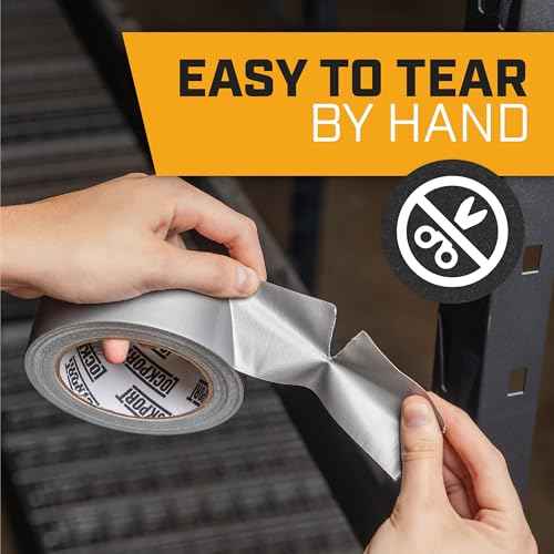 Lockport 5 Pack Duct Tape Heavy Duty Waterproof, Strong Adhesive Silver Duct Tape Bulk for Indoor Outdoor Repairs, Tear by Hand - 30 Yards x 2 Inch