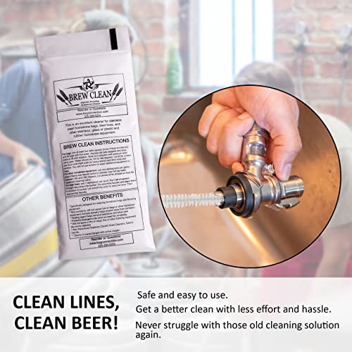 Kegconnection Brew Clean 1 lb Beer Line Cleaning Powder for Kegerators