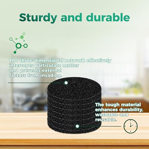 4.5in Charcoal Filter Pack for Trash Bins & Compost Pails – 7 PC
