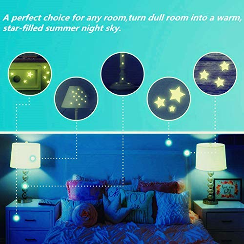Green Glow in The Dark Star Wall Stickers 452pcs Kids Bedroom Ceiling Decor
