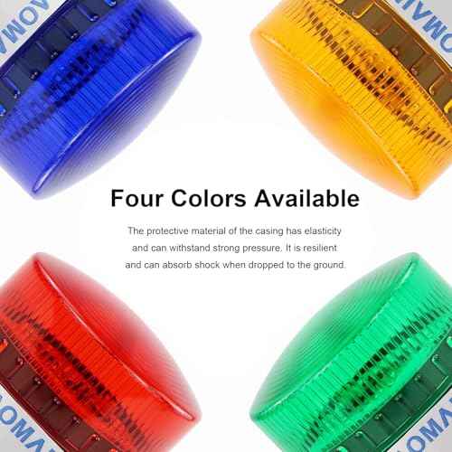 Baomain Industrial Signal Round Red Warning Light Strobe Warning lamp LTE-5061 AC 110V 3W, for Factories & Construction