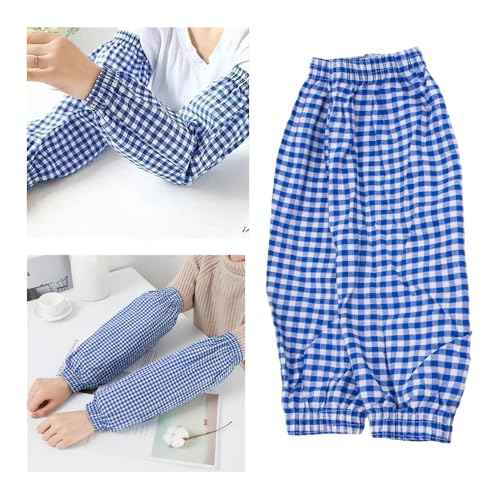 KOOBOOK 3Pairs Cotton Linen Arm Sleeves Reusable Forearm Protectors for Kitchen Cooking Gardening Oversleeves to Cover Arms Oilproof Arm Sleeves