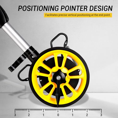DEKOPRO 6-Inch Digital Measuring Wheel, 40-Inch Range, Feet/Meters, LCD Backlight