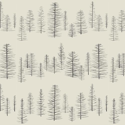 Yancorp 17.3"x118.1" Beige Textured Peel and Stick Tree Wallpaper Self Adhesive Vinyl Removable Decorative Contact Paper for Kitchen Cabinets, Furniture, Bedroom, Bathroom and Walls,Christmas
