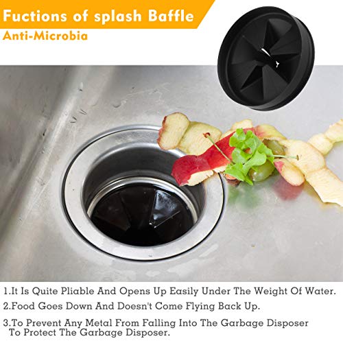 Tezoro Sink Baffle 3.25 inch Replacement for Garbage Disposals – Quiet Splash Guard