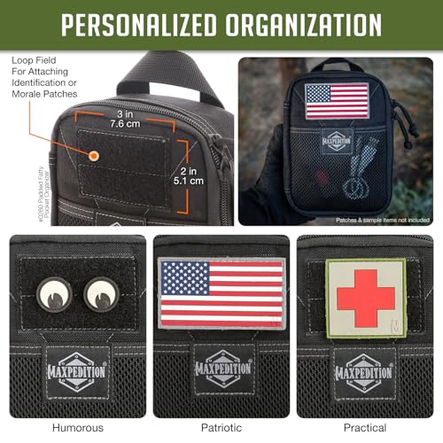 MAXPEDITION Padded Fatty Pocket Organizer (5¡± x 2¡± x 7¡±) EDC Pouch, Tactical Tool Pouch for Organization, MOLLE Accessories for Everyday Carry, 0260