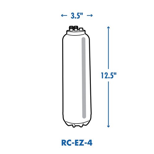 Culligan RC 4 EZ-Change Premium Water Filtration Replacement Cartridge, 500 Gallons, White