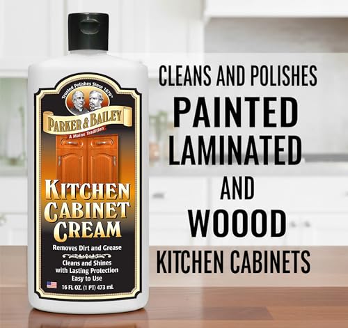 Parker & Bailey Kitchen Cabinet Cream Wood Cleaner & Grease Remover 1pk – Safe & Non-Toxic