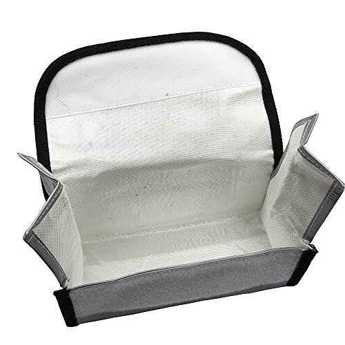 DerBlue 2pcs Fireproof Explosionproof Lipo Battery Safe Bag Lipo Battery Guard Safe Bag£¨185x75x60mm£©